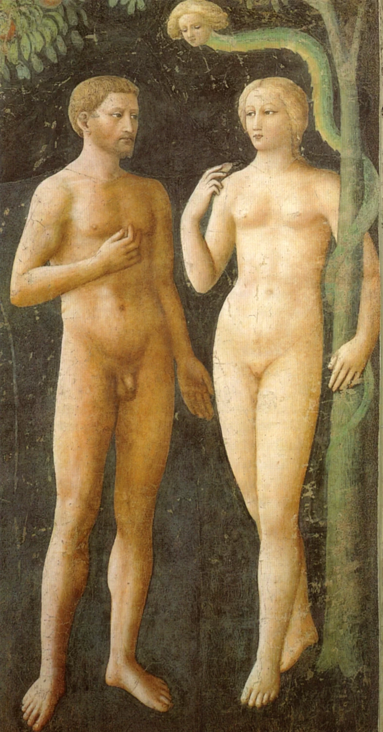 Cappella Brancacci - Tentazione di Adamo ed Eva